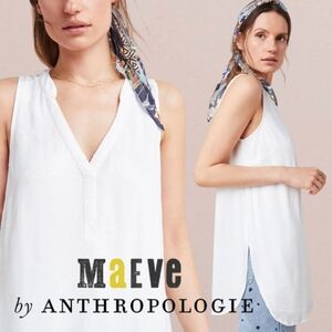 Anthropologie x Maeve | Colonsay Tunic | White | Medium